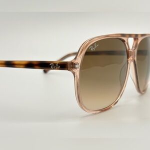 Ray-Ban Bill RB2198 Transparent Brown 1292/51 Large Lens Fashion Style w/case